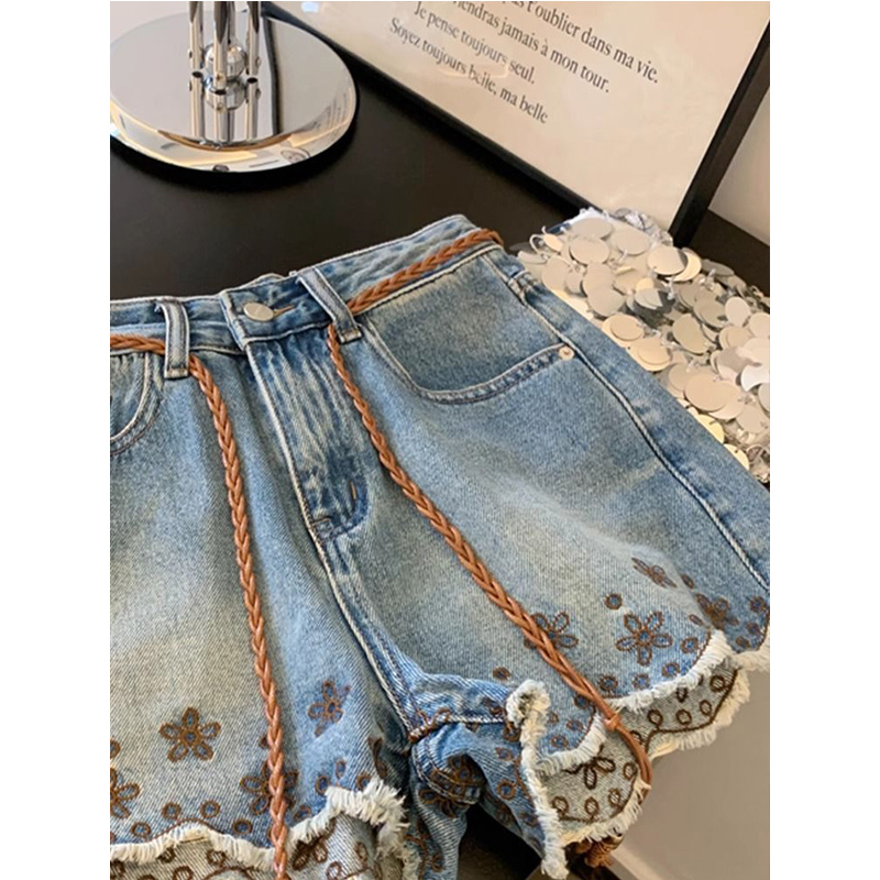 Breathable Vintage Denim Short - Shorts Denim Frayed recensione e prezzo