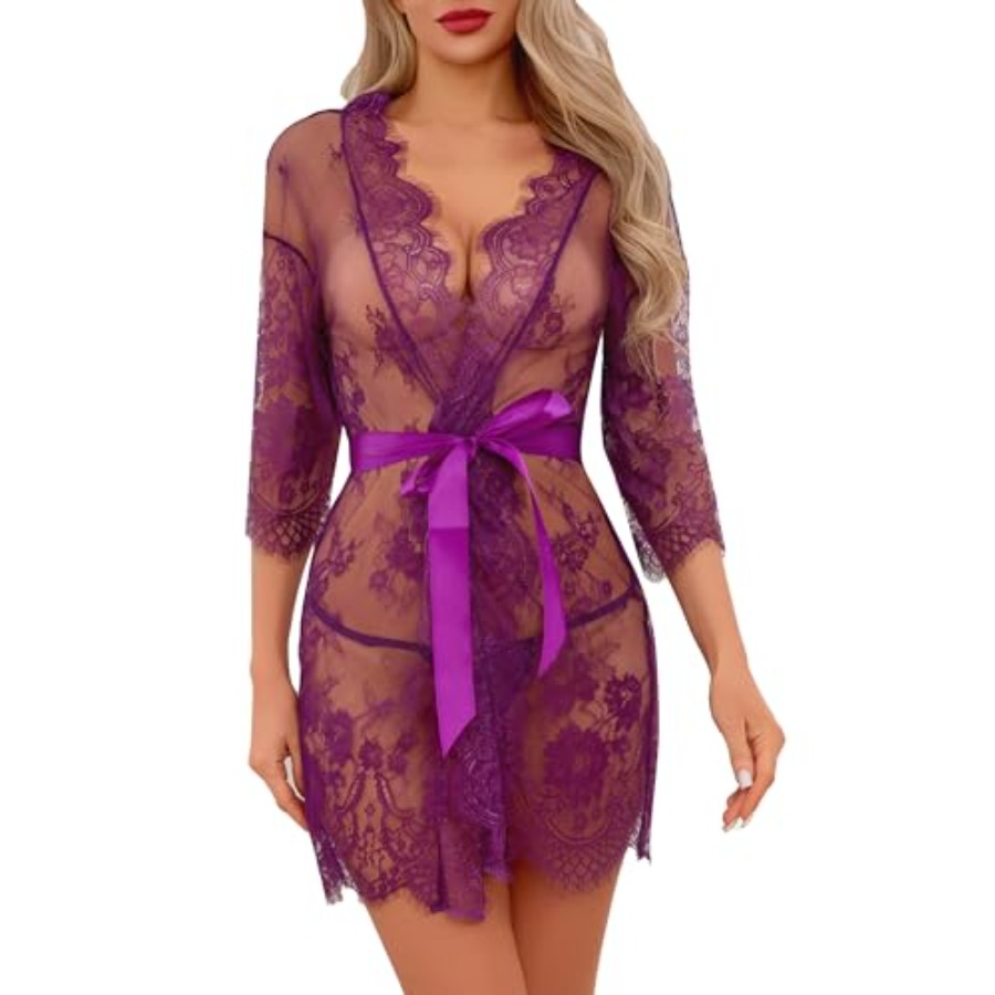 Narcisse Women's Floral Lace K - Kimono Sheer Floral recensione e prezzo