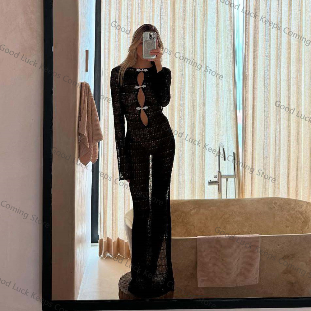 2025 Knitted Dress Backless Co - Cover Up Kaftan recensione e prezzo
