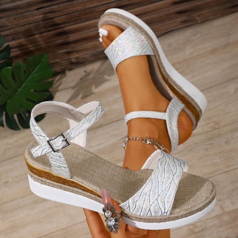 Wedge Sandals for Women White  - Wedge Espadrille Women recensione e prezzo